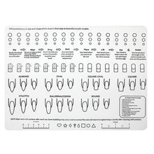 Load image into Gallery viewer, Silicone Manicure Pads Palette Practice Table Mats, 40x30x0.06cm