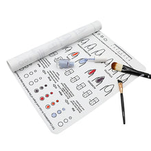 Load image into Gallery viewer, Silicone Manicure Pads Palette Practice Table Mats, 40x30x0.06cm
