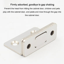 Load image into Gallery viewer, 90 Degree No-Punch Invisible Door Suction Thin Section Wardrobe Sliding Door Magnetic Suction, Silver, Black