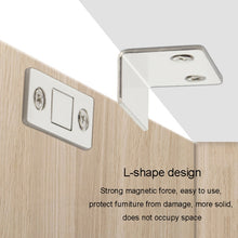 Load image into Gallery viewer, 90 Degree No-Punch Invisible Door Suction Thin Section Wardrobe Sliding Door Magnetic Suction, Silver, Black
