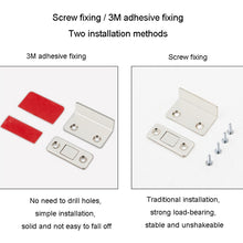 Load image into Gallery viewer, 90 Degree No-Punch Invisible Door Suction Thin Section Wardrobe Sliding Door Magnetic Suction, Silver, Black