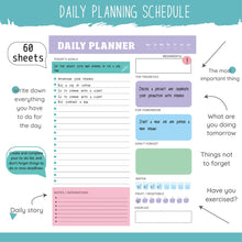 Load image into Gallery viewer, 60pages /Book Weekly Planning Note Pad Schedule Time Management Planning Notebook, JH002