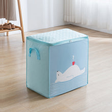 Load image into Gallery viewer, Non-woven Clothing Organization Quilt Dustproof Storage Bag, Horizontal Gray 50x42x39cm, Horizontal Navy Blue 50x42x39cm, Horizontal Light Blue 50x42x39cm, Vertical Light Blue 48x35x48cm
