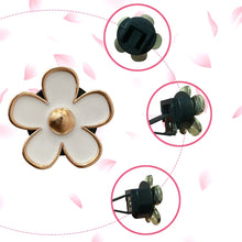 Load image into Gallery viewer, 4pcs/set Small Chrysanthemum Perfume Alloy Jewelry Car Air Outlet Decoration Clip, White, Black, Red, Blue