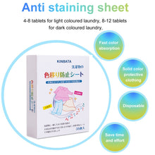 Load image into Gallery viewer, 35pcs /Box KINBATA Anti-Dyeing And Anti-Color Transfer Laundry Color Absorbent Tablets