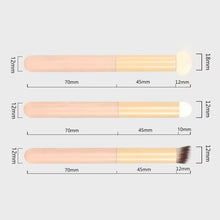 Load image into Gallery viewer, Wet and Dry Dual-use Portable Concealer Brush Multifunctional Beauty Tool, 3pcs /Set, Mushroom Style, Diagonal Style, Round Head Style
