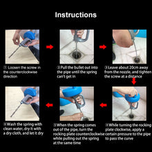 Load image into Gallery viewer, Steel Pipe Sewer Toilet Kitchen Sink Dredging Tool, 4m, 5m, 10m