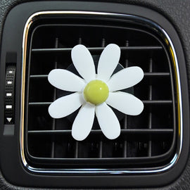 Colorful Daisy Car Decorative Air Vent Aromatherapy Clip, Blue, White, Yellow