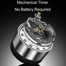 Load image into Gallery viewer, Kitchen Stainless Steel Mechanical Timer Student Time Management Reminder Baking Alarm Clock