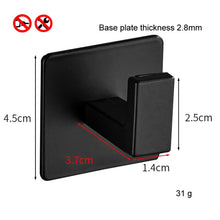 Load image into Gallery viewer, Thickened Solid Hooks Toilet Clothes Hooks Aluminum Free Perforation Wall Clothes Hat Hanger, 9524