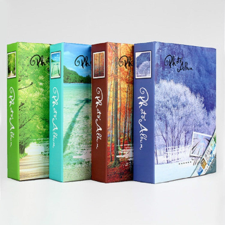Photo Album 6 Inch 200 Sheets Without Boxing Simple Thin Film, Four Seasons Color Mixed Delivery, Bears Color Mixed Delivery, Flower Color Mixed Delivery, Flower 2 Color Mixed Delivery