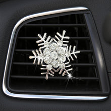 Load image into Gallery viewer, Rhinestone Metal Snowflake Car Air Vent Aromatherapy Decorative Clip