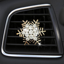 Load image into Gallery viewer, Rhinestone Metal Snowflake Car Air Vent Aromatherapy Decorative Clip