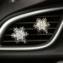 Load image into Gallery viewer, Rhinestone Metal Snowflake Car Air Vent Aromatherapy Decorative Clip