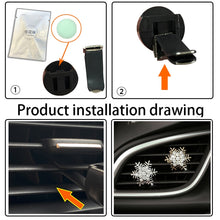 Load image into Gallery viewer, Rhinestone Metal Snowflake Car Air Vent Aromatherapy Decorative Clip
