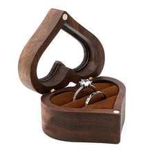 Load image into Gallery viewer, Wooden Heart Shape Ring Box Jewelry Storage Box Wedding Valentine Gift Box, RB513-C1, RB513-C2, RB513-C3, RB513-C4, RB513-C5, RB513-C6, RB513-C7, RB529-C1, RB529-C2, RB529-C3, RB529-C4, RB529-C5, RB529-C7, RB529-C8