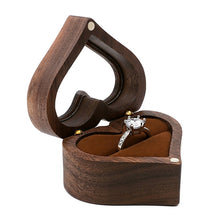 Load image into Gallery viewer, Wooden Heart Shape Ring Box Jewelry Storage Box Wedding Valentine Gift Box, RB513-C1, RB513-C2, RB513-C3, RB513-C4, RB513-C5, RB513-C6, RB513-C7, RB529-C1, RB529-C2, RB529-C3, RB529-C4, RB529-C5, RB529-C7, RB529-C8