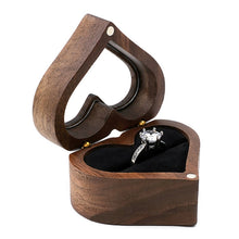 Load image into Gallery viewer, Wooden Heart Shape Ring Box Jewelry Storage Box Wedding Valentine Gift Box, RB513-C1, RB513-C2, RB513-C3, RB513-C4, RB513-C5, RB513-C6, RB513-C7, RB529-C1, RB529-C2, RB529-C3, RB529-C4, RB529-C5, RB529-C7, RB529-C8