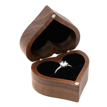 Load image into Gallery viewer, Wooden Heart Shape Ring Box Jewelry Storage Box Wedding Valentine Gift Box, RB513-C1, RB513-C2, RB513-C3, RB513-C4, RB513-C5, RB513-C6, RB513-C7, RB529-C1, RB529-C2, RB529-C3, RB529-C4, RB529-C5, RB529-C7, RB529-C8