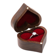 Load image into Gallery viewer, Wooden Heart Shape Ring Box Jewelry Storage Box Wedding Valentine Gift Box, RB513-C1, RB513-C2, RB513-C3, RB513-C4, RB513-C5, RB513-C6, RB513-C7, RB529-C1, RB529-C2, RB529-C3, RB529-C4, RB529-C5, RB529-C7, RB529-C8