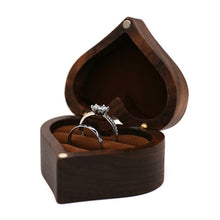 Load image into Gallery viewer, Wooden Heart Shape Ring Box Jewelry Storage Box Wedding Valentine Gift Box, RB513-C1, RB513-C2, RB513-C3, RB513-C4, RB513-C5, RB513-C6, RB513-C7, RB529-C1, RB529-C2, RB529-C3, RB529-C4, RB529-C5, RB529-C7, RB529-C8