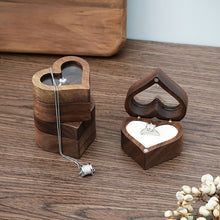 Load image into Gallery viewer, Wooden Heart Shape Ring Box Jewelry Storage Box Wedding Valentine Gift Box, RB513-C1, RB513-C2, RB513-C3, RB513-C4, RB513-C5, RB513-C6, RB513-C7, RB529-C1, RB529-C2, RB529-C3, RB529-C4, RB529-C5, RB529-C7, RB529-C8