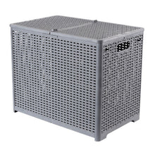 Load image into Gallery viewer, Foldable Dirty Clothes Basket Wall Mounted Bathroom Dirty Clothes Storage Frame Plastic Laundry Basket, Plus Large Gray, Plus Large Black, Extra Large Black, Extra Large White, Extra Large Gray