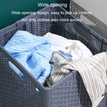 Load image into Gallery viewer, Foldable Dirty Clothes Basket Wall Mounted Bathroom Dirty Clothes Storage Frame Plastic Laundry Basket, Plus Large Gray, Plus Large Black, Extra Large Black, Extra Large White, Extra Large Gray