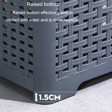 Load image into Gallery viewer, Foldable Dirty Clothes Basket Wall Mounted Bathroom Dirty Clothes Storage Frame Plastic Laundry Basket, Plus Large Gray, Plus Large Black, Extra Large Black, Extra Large White, Extra Large Gray