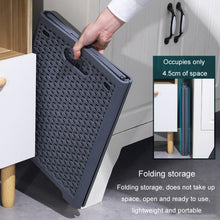Load image into Gallery viewer, Foldable Dirty Clothes Basket Wall Mounted Bathroom Dirty Clothes Storage Frame Plastic Laundry Basket, Plus Large Gray, Plus Large Black, Extra Large Black, Extra Large White, Extra Large Gray