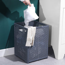 Load image into Gallery viewer, Foldable Dirty Clothes Basket Wall Mounted Bathroom Dirty Clothes Storage Frame Plastic Laundry Basket, Plus Large Gray, Plus Large Black, Extra Large Black, Extra Large White, Extra Large Gray
