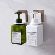 Load image into Gallery viewer, 10pcs Toilet Shampoo Shower Gel Hanging Shelf No-Punch Bathroom Shelves, Transparent Patch Model, Silver Drawing Patch Model