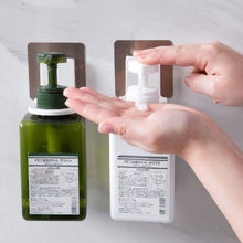 Load image into Gallery viewer, 10pcs Toilet Shampoo Shower Gel Hanging Shelf No-Punch Bathroom Shelves, Transparent Patch Model, Silver Drawing Patch Model