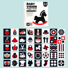 Load image into Gallery viewer, 20pcs /Book Baby Early Learning Card Children Eye Care Visual Stimulation Card