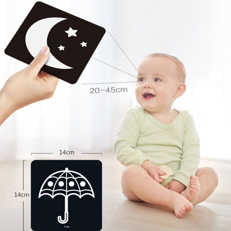 20pcs /Book Baby Early Learning Card Children Eye Care Visual Stimulation Card