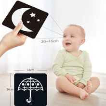 Load image into Gallery viewer, 20pcs /Book Baby Early Learning Card Children Eye Care Visual Stimulation Card