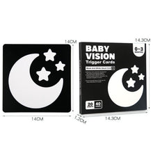 Load image into Gallery viewer, 20pcs /Book Baby Early Learning Card Children Eye Care Visual Stimulation Card