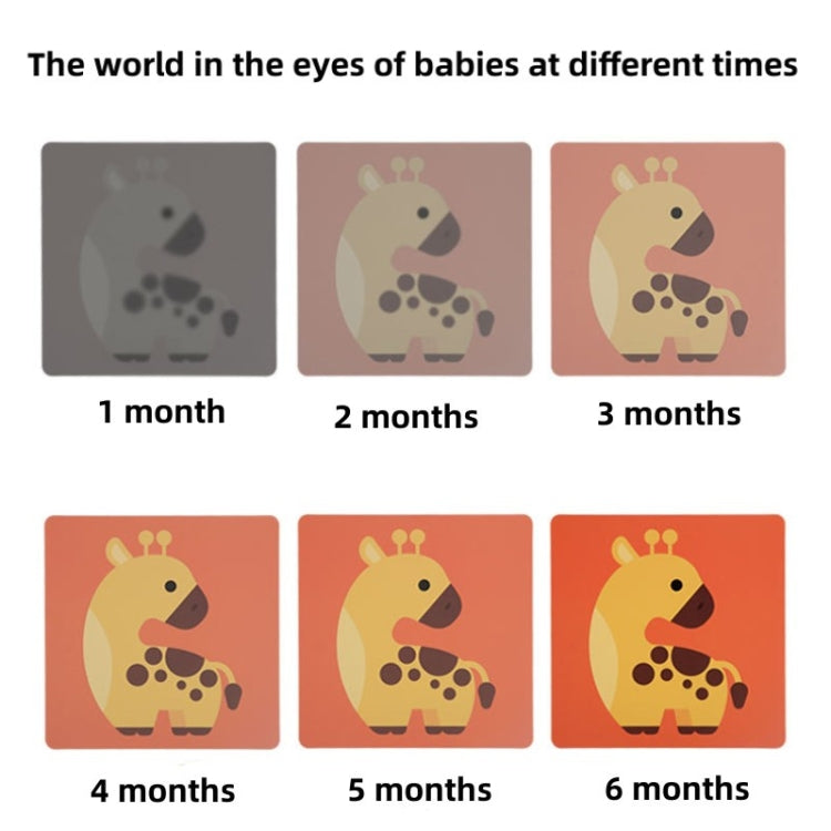 20pcs /Book Baby Early Learning Card Children Eye Care Visual Stimulation Card