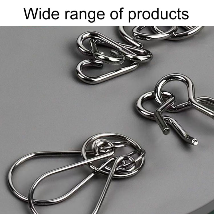 8pcs /Set Intelligence Unlocking Kids Puzzle Nine Links Toys