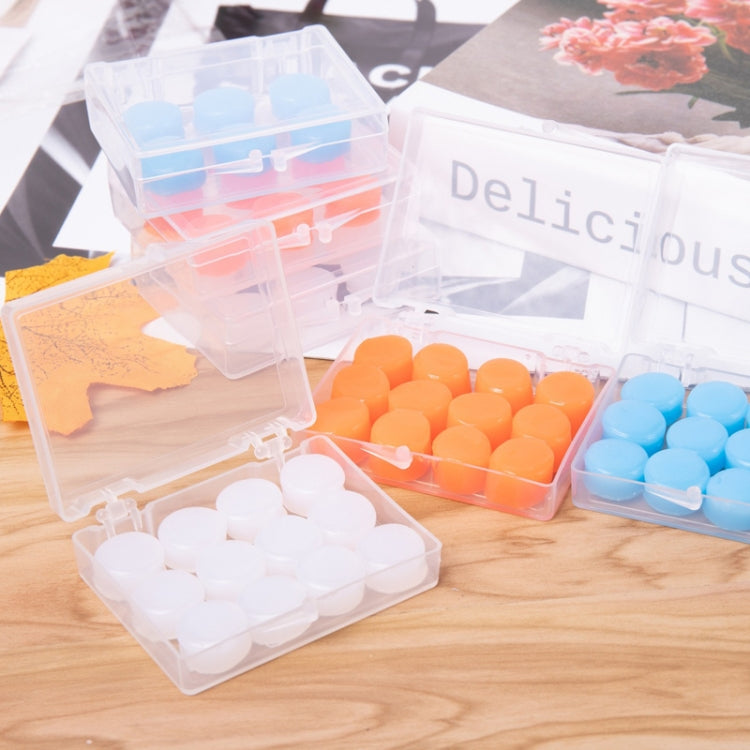 12pcs /Box Silicone Mud Children Sleep Earplugs Noise Reduction Swimming Waterproof Ear Plugs