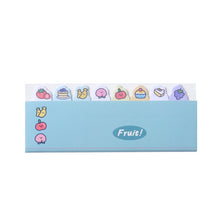 Load image into Gallery viewer, 120sheets /Set Kawaii Sticky Tab Note Page Marker Writable and Repositionable File Flags, Dog, Fruit, Girl, Flower, Bear, Cat