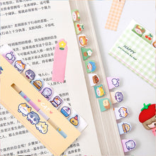 Load image into Gallery viewer, 120sheets /Set Kawaii Sticky Tab Note Page Marker Writable and Repositionable File Flags, Dog, Fruit, Girl, Flower, Bear, Cat