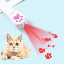 Load image into Gallery viewer, Pet Projection Toy USB Rechargeable LED Pattern Projector Cat Teaser Interactive Toys, A Type-Red Laser+ Green Light, B Type-Red Laser+ Red Light, C Type-UV Light+Green Light, D Type -UV Light+Red Light