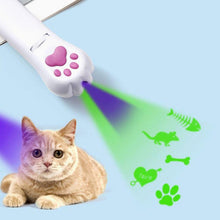 Load image into Gallery viewer, Pet Projection Toy USB Rechargeable LED Pattern Projector Cat Teaser Interactive Toys, A Type-Red Laser+ Green Light, B Type-Red Laser+ Red Light, C Type-UV Light+Green Light, D Type -UV Light+Red Light