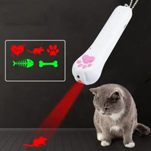 Load image into Gallery viewer, Pet Projection Toy USB Rechargeable LED Pattern Projector Cat Teaser Interactive Toys, A Type-Red Laser+ Green Light, B Type-Red Laser+ Red Light, C Type-UV Light+Green Light, D Type -UV Light+Red Light