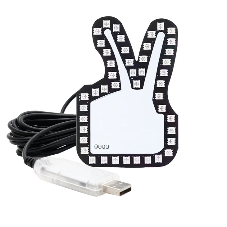 Car Interactive Finger Light Multi-function Warning Anti-rear Collision Light, Thumbs Up, Scissor Hand, OK