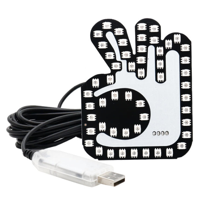 Car Interactive Finger Light Multi-function Warning Anti-rear Collision Light, Thumbs Up, Scissor Hand, OK