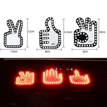 Load image into Gallery viewer, Car Interactive Finger Light Multi-function Warning Anti-rear Collision Light, Thumbs Up, Scissor Hand, OK