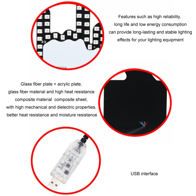 Car Interactive Finger Light Multi-function Warning Anti-rear Collision Light, Thumbs Up, Scissor Hand, OK