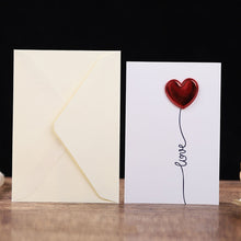 Load image into Gallery viewer, 3D Heart Valentine Day Greeting Card Blessings Messages Cards with Envelopes, ECG, I Heart U, Balloon, Palm